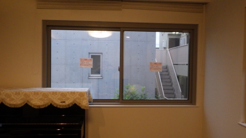 品川区　ウインドキャッチを引違い窓に交換